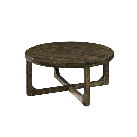Kerby - Round Coffee Table - Dark Brown