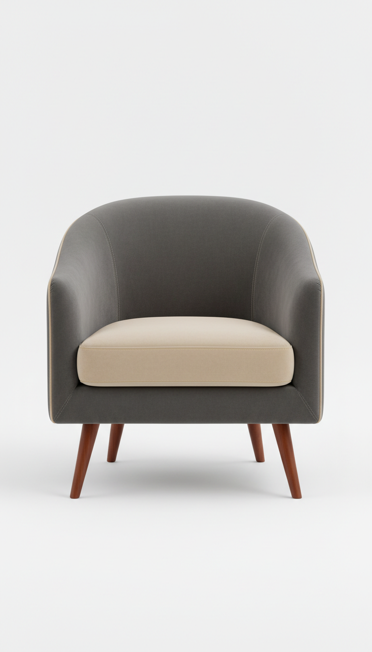 Arched Velvet Accent Chair