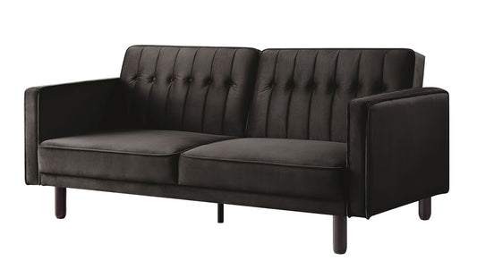 Qinven - Adjustable Sofa - Dark Brown Velvet