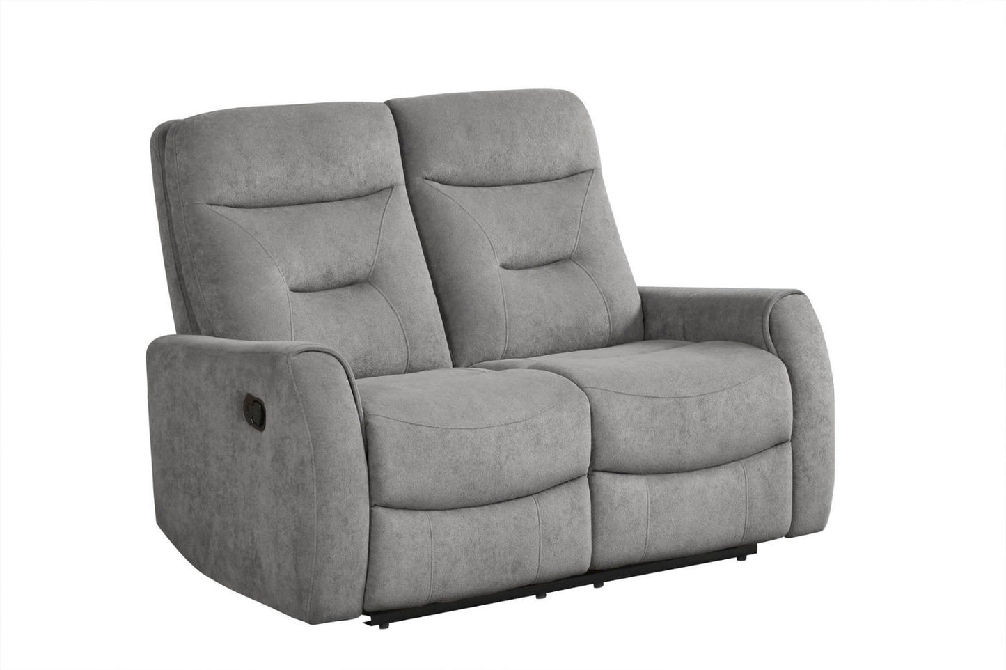 9107 Dark Grey Performance-Fabric Power Reclining Loveseat