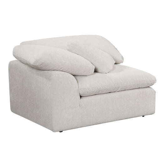 Naveen - Modular Wedge With Pillow - Ivory Linen