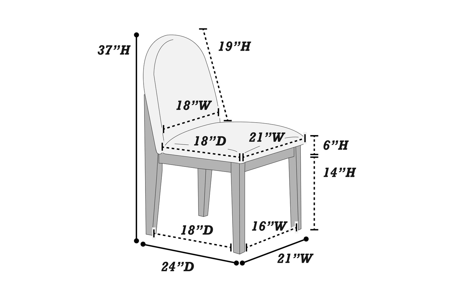 Black Round Dining Group with Bouclé Chairs