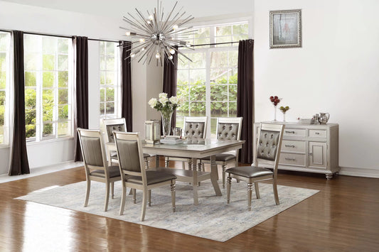 Glass-Top Storage-Shelf Dining Group 1