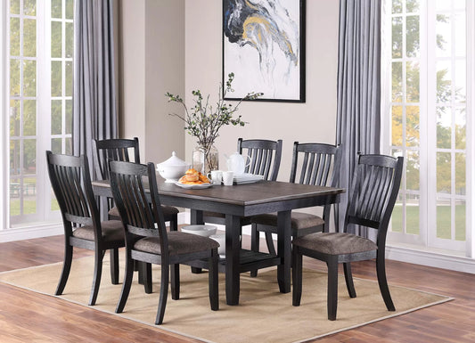 Transitional Storage-Shelf Dining Group — F2438