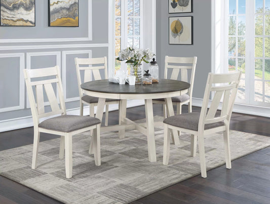 White Round Dining Group — F2512