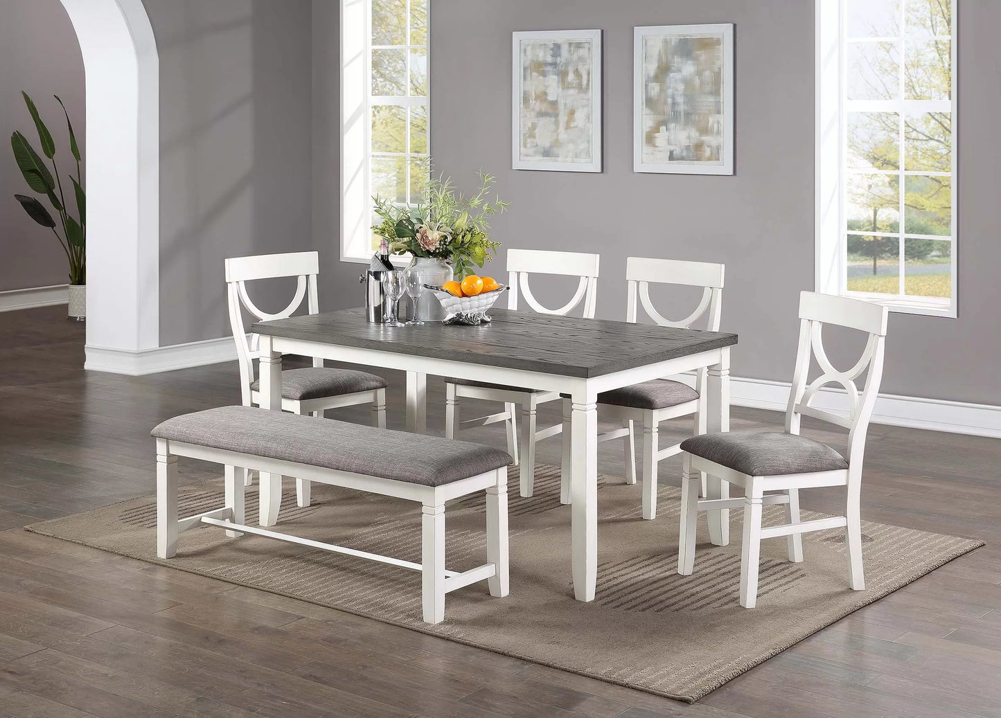 F2562 6-Piece Dining Set by Poundex