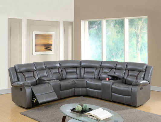 Poundex F6650 motion sectional