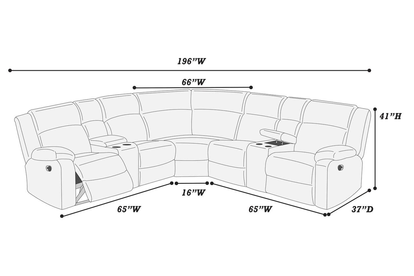 Poundex F8127 authentic product view 4