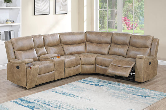 Poundex F8160 motion sectional