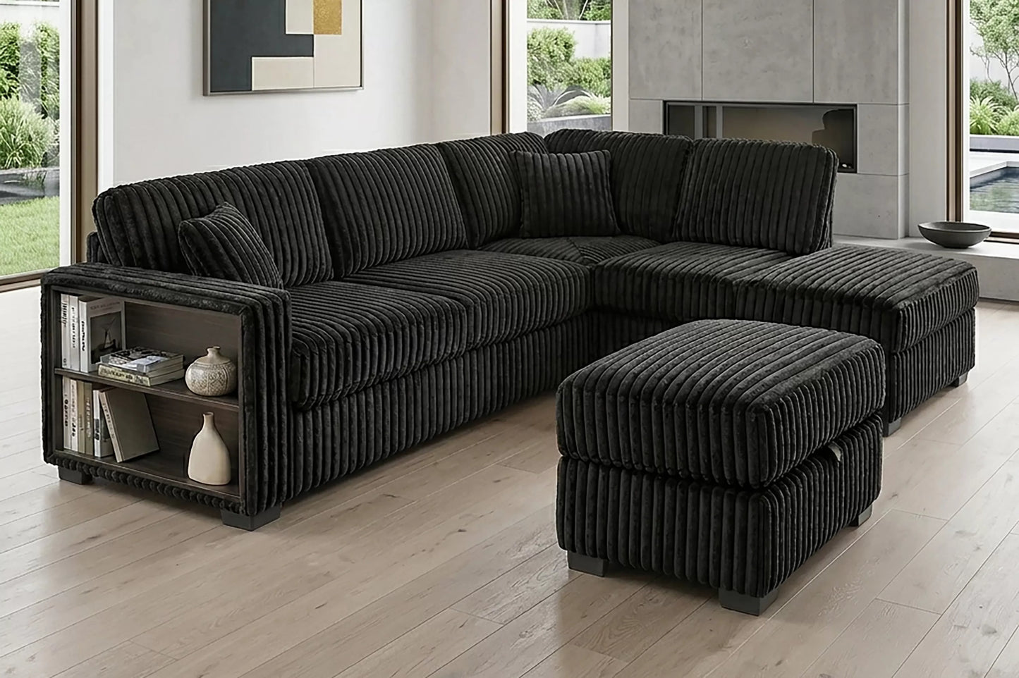 F8377 Black 3-Piece Sectional Set — view 4