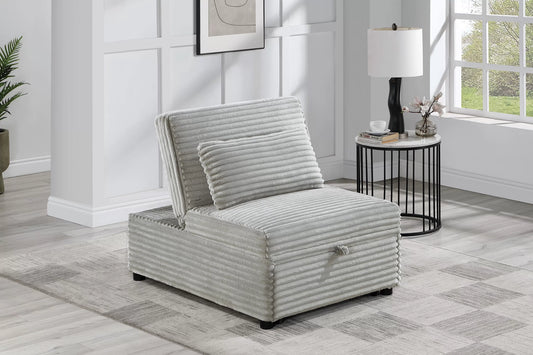 F8546 ash convertible sleeper chair with pull-out bed — main view