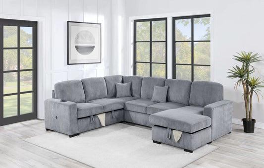 F8560 Fog 4-Piece Convertible Sectional — main view