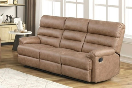 Albert Manual Reclining Sofa - Brown