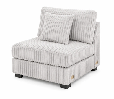 Bazoka Armless Chair - Light Grey