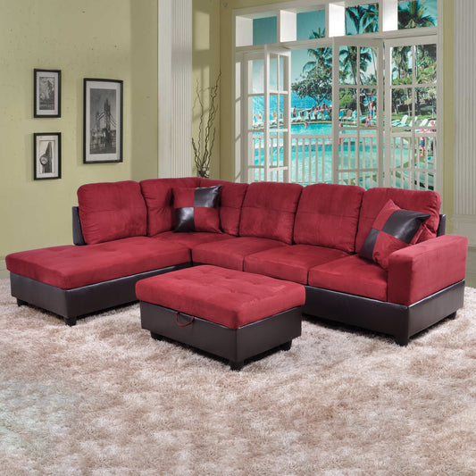 Red sectional