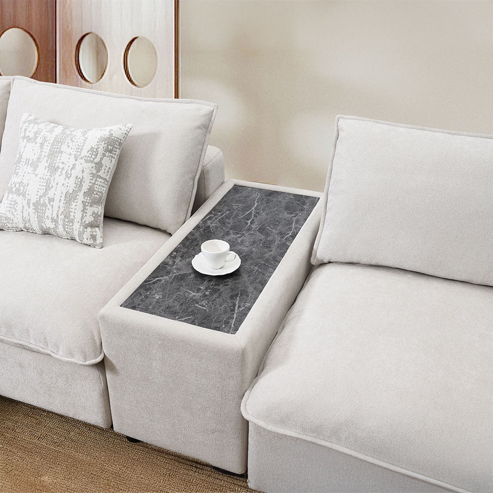 Marisa - Modular Console - Beige Boucle