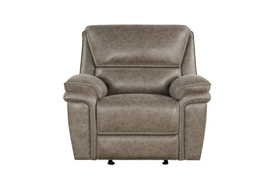 Dakota brown manual recliner chair