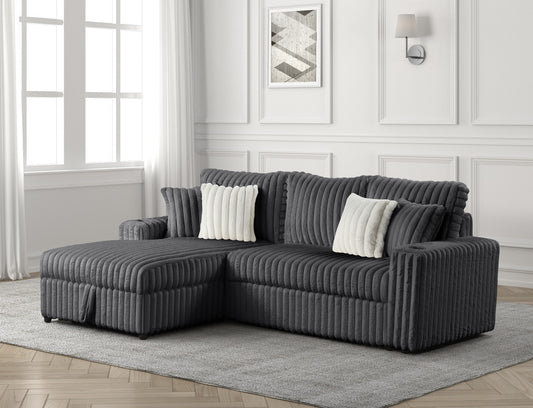 Diana LAF Dark Grey sleeper sectional