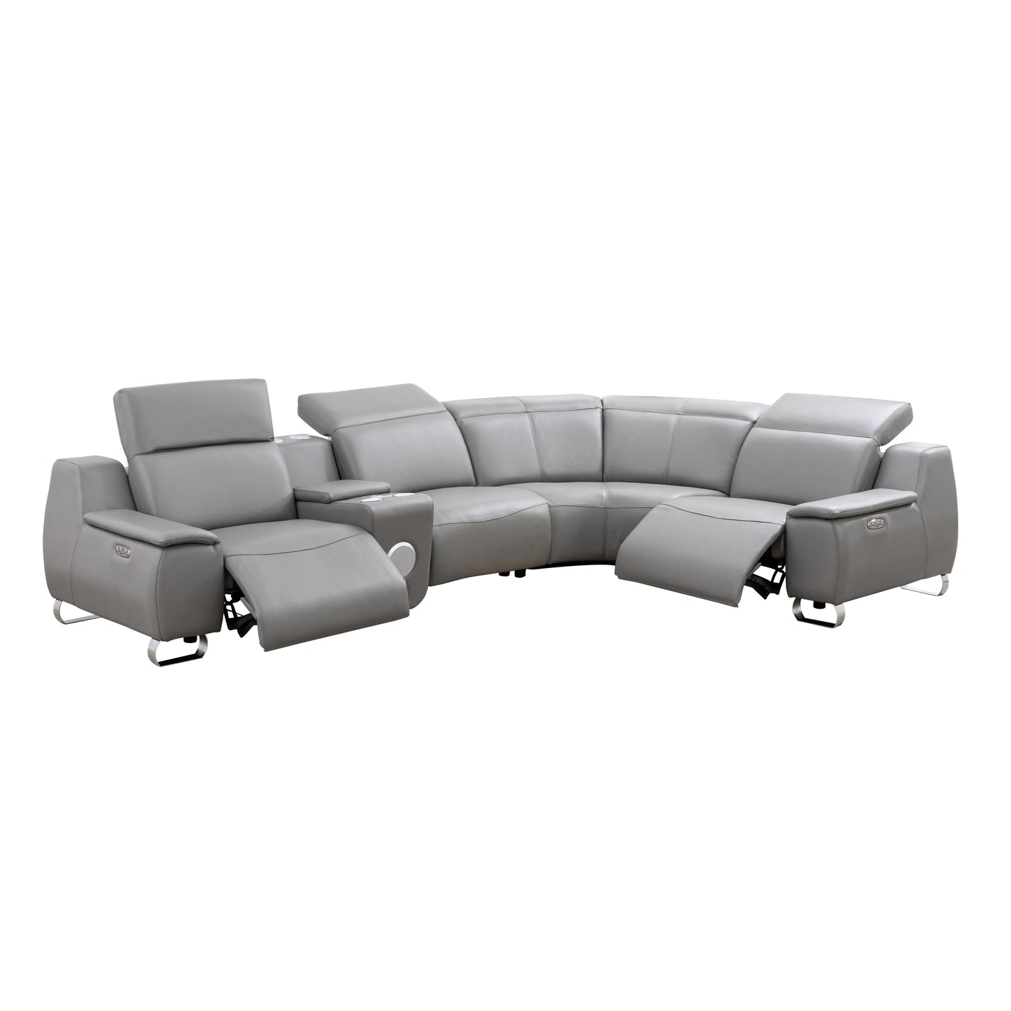 Beige Faux Leather 3-Piece Living Room Sofa Set