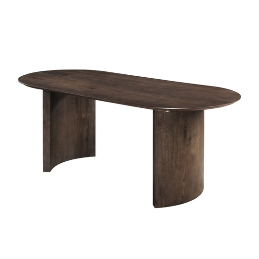 Kody - Oval Dining Table - Dark Walnut
