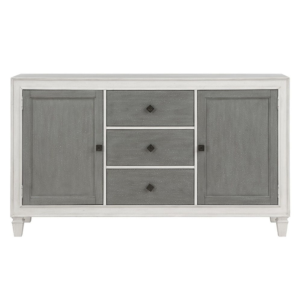 Katia - Server - Rustic Gray & Weathered White