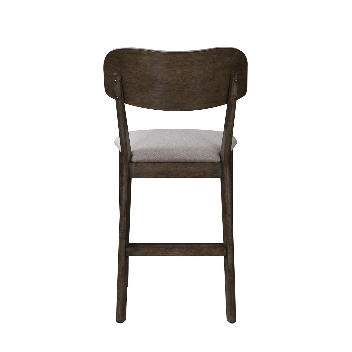 Rex - Open Back Counter Chair (Set of 2) - Walnut Brown / Beige