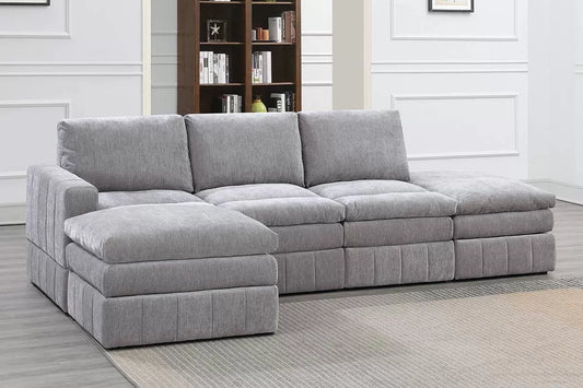 Granite 5-Piece Modular Sectional Set — Poundex configuration 467, image 1