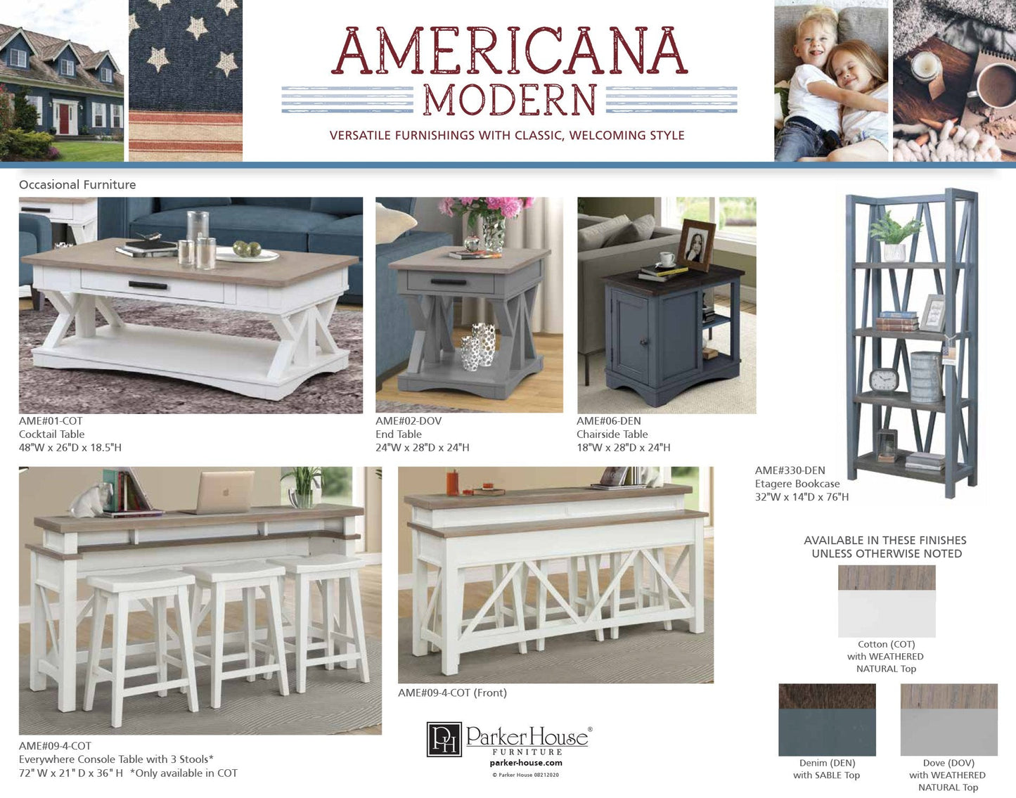 AMERICANA MODERN - DENIM 56 IN. POWER LIFT DESK (FROM 23 IN. TO 48.5 IN.) (AME#256T AND LIFT#200BLK)