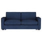 Gretchen Multipurpose Upholstered Convertible Sleeper Sofa Bed Navy Blue