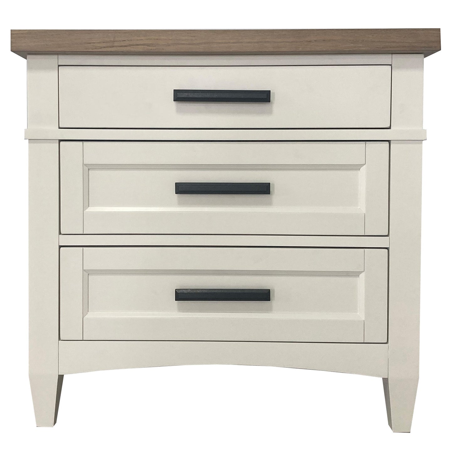 AMERICANA MODERN BEDROOM 3 DRAWER NIGHTSTAND WITH CHARGING STATION