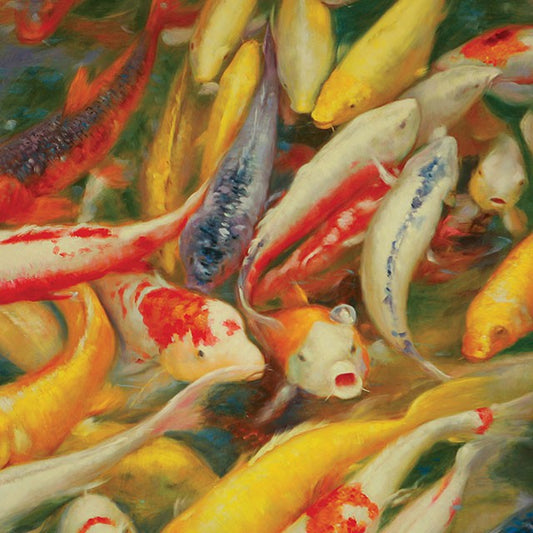 Koi - Printed Canvas Painting