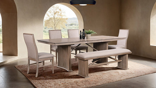 Ellesmere - 6 Pc Dining Table Set w/ Bench
