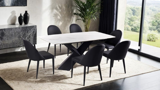 Lenvik - 7 Pc Dining Table Set
