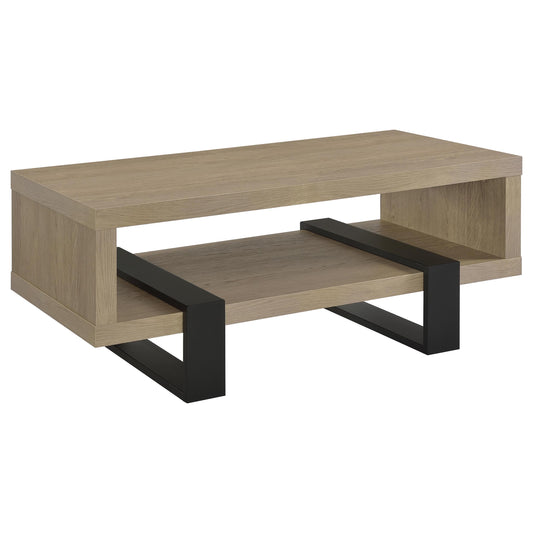 Dinard Engineered Wood Cocktail Coffee Table Latte