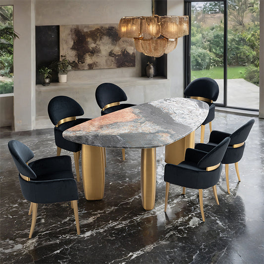 Northwich - 7 Pc. Dining Table Set W/ Black Chair