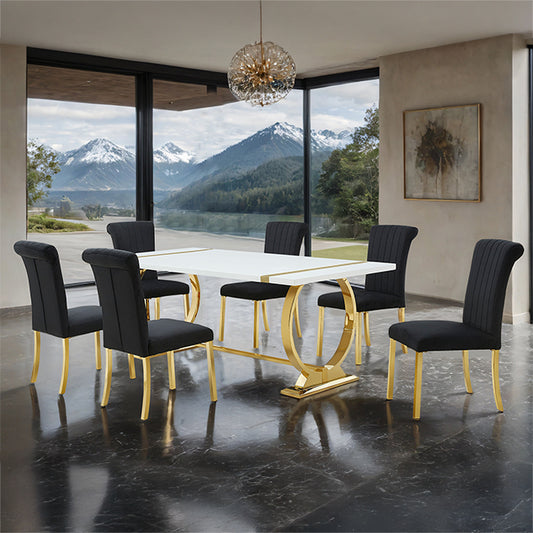Holbaek - 7 Pc 80" Dining Table Set