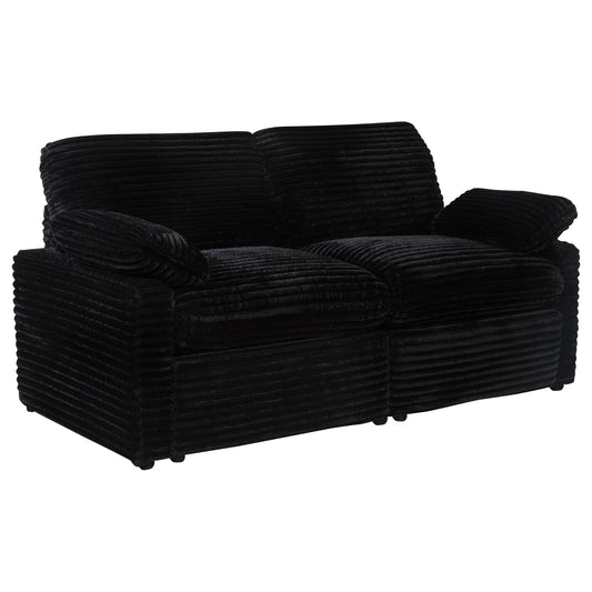 Collins Modular Power Loveseat Black