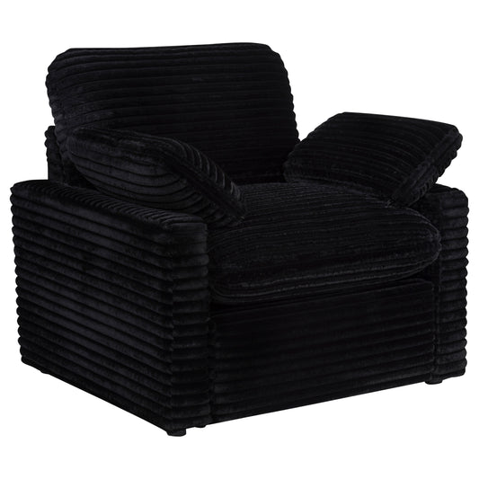 Collins Upholstered Power Recliner Chair Black