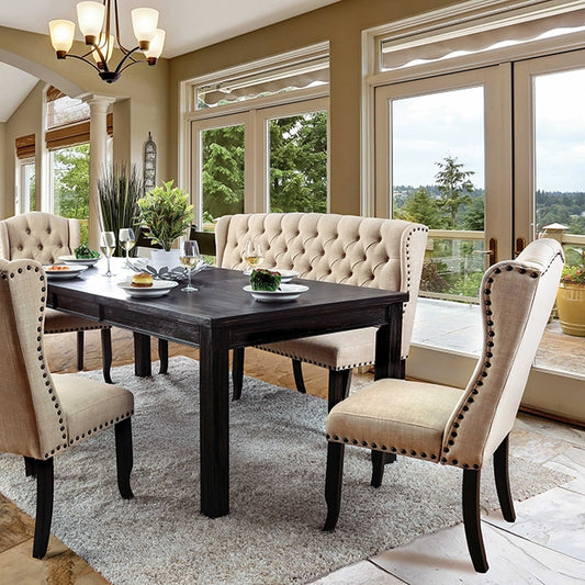 Sania - 6 Pc Dining Table Set w/ Bench