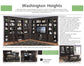 WASHINGTON HEIGHTS IN-WALL LIBRARY DESK AND HUTCH