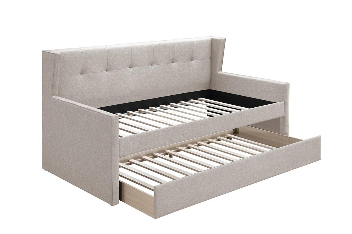 Day Bed w/ Slats + Trundle