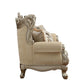 Ranita - Sofa With 7 Pillows - Fabric & Champagne