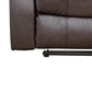 Ainehome "Cinema" 3-Piece Brown Faux Leather Manual Reclining Sofa Set