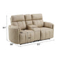 Elison - Motion Loveseat With Console & Storage