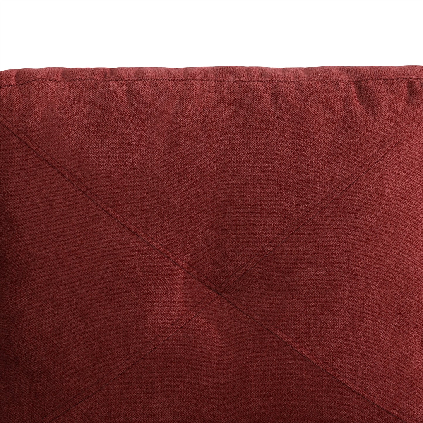 97" Wide Red Flannelette L-Shaped Living Room Sectional Sofa Set — image 12