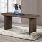 Kody - Oval Dining Table - Dark Walnut