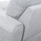 Ainehome 97.5" Wide Grey White Flannel 3-Piece Sofa Living Room Sofa Set
