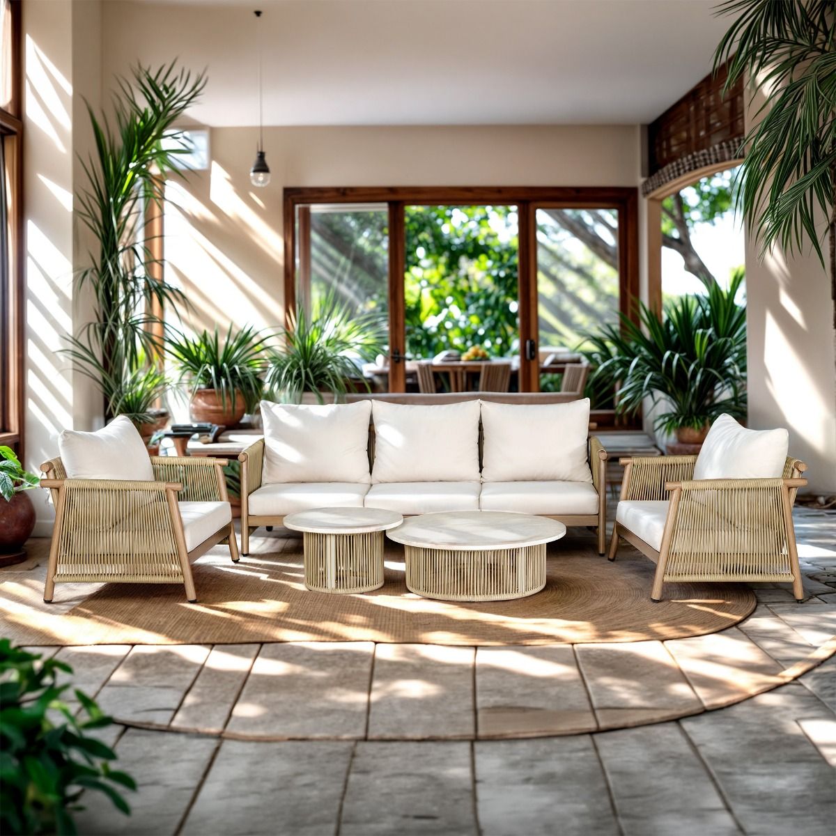 Zira luxury five-piece patio sofa set