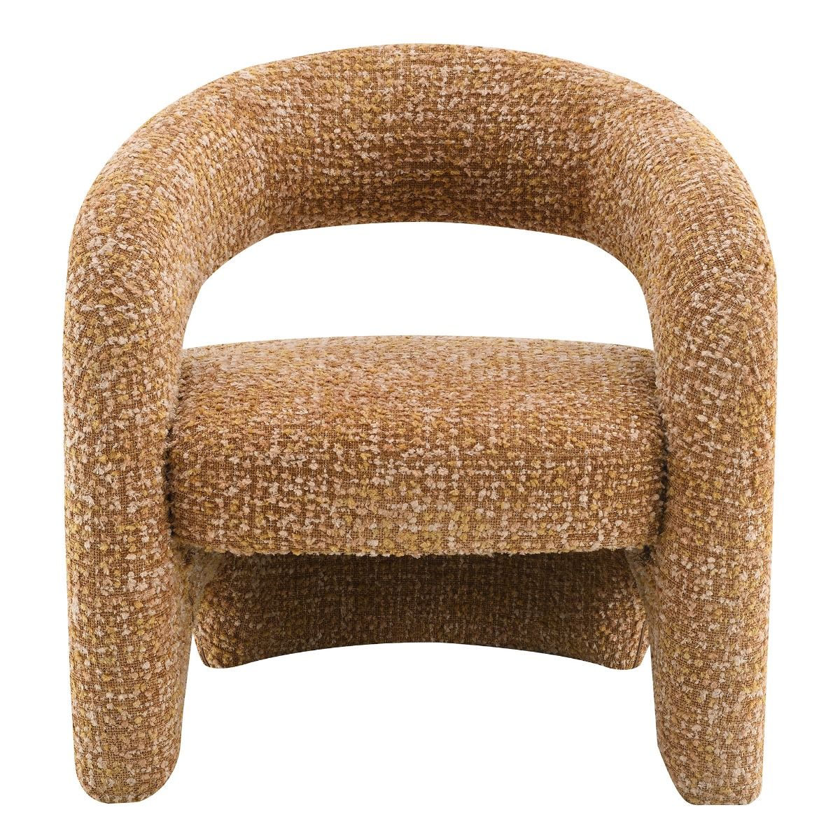 Pelia - Accent Chair - Orange Tweed