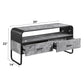 Raziela - 22" TV Stand - Concrete Gray & Black